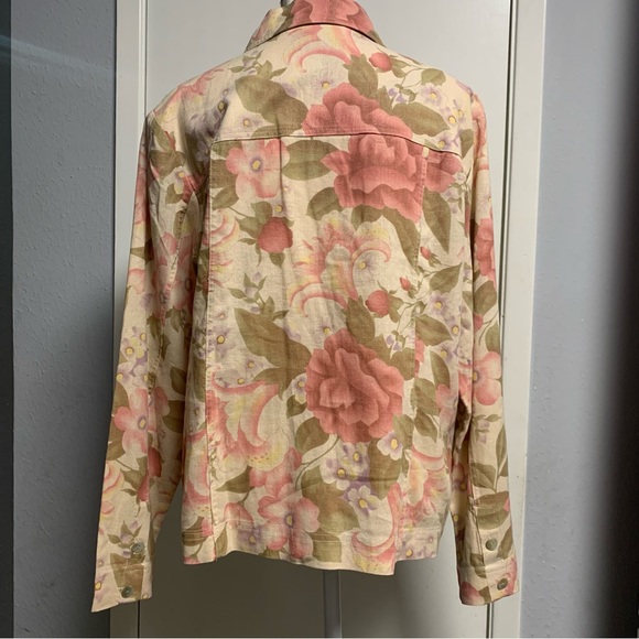 Coldwater Creek Floral/Multicolor lightweight Jacket size L - Picture 5 of 7